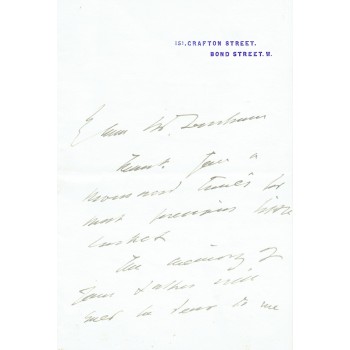 Henry Irving  original authentic genuine autograph signed letter. COA UACC