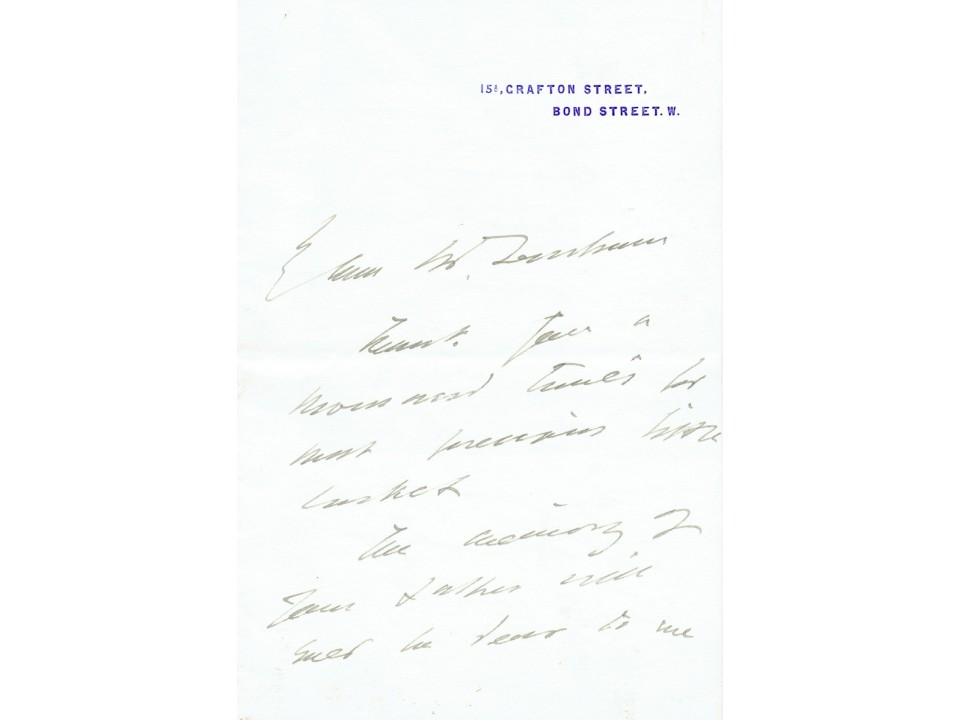 Henry Irving  original authentic genuine autograph signed letter. COA UACC