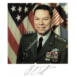 Colin L Powell  original authentic genuine autograph signed photo. COA UACC