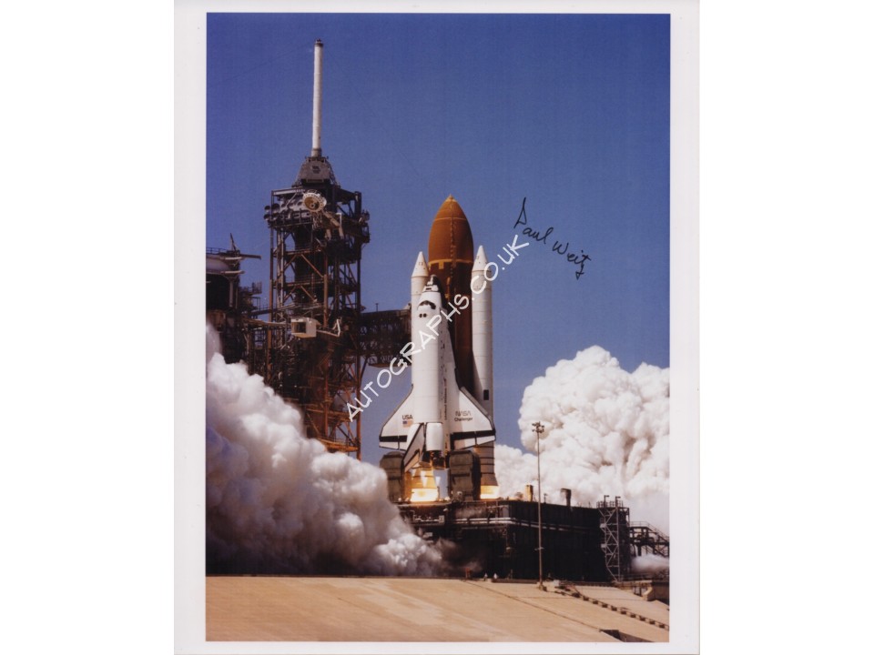 Paul Weitz group astronaut authentic signed photo shuttle. COA UACC
