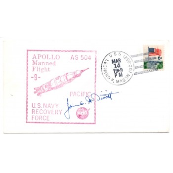 Jim McDivitt Gemini Apollo authentic signed Genuine signature FDC. COA UACC