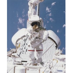 Bruce McCandless STS 41b authentic genuine signed photo. COA UACC