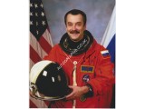 Mikhail Tyurin cosmonaut signed autograph colour photo. COA UACC