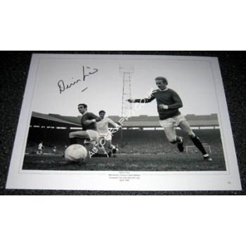 Manchester United Denis Law original genuine authentic photo. COA UACC