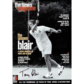 Tony Blair  original authentic genuine autograph signed photo. COA UACC