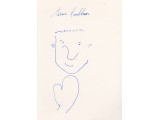 Boxing Gene Fullmer signed original genuine autograph authentic sketch. COA UACC