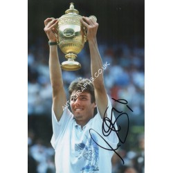 Michael Stich Tennis Wimbledon signed original autograph authentic photo. COA UACC