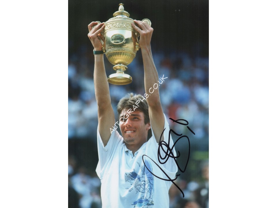 Michael Stich Tennis Wimbledon signed original autograph authentic photo. COA UACC Michael Stich Tennis Wimbledon signed original autograph authentic photo. COA UACC