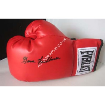 Boxing Gene Fullmer signed original genuine autograph authentic glove. COA UACC