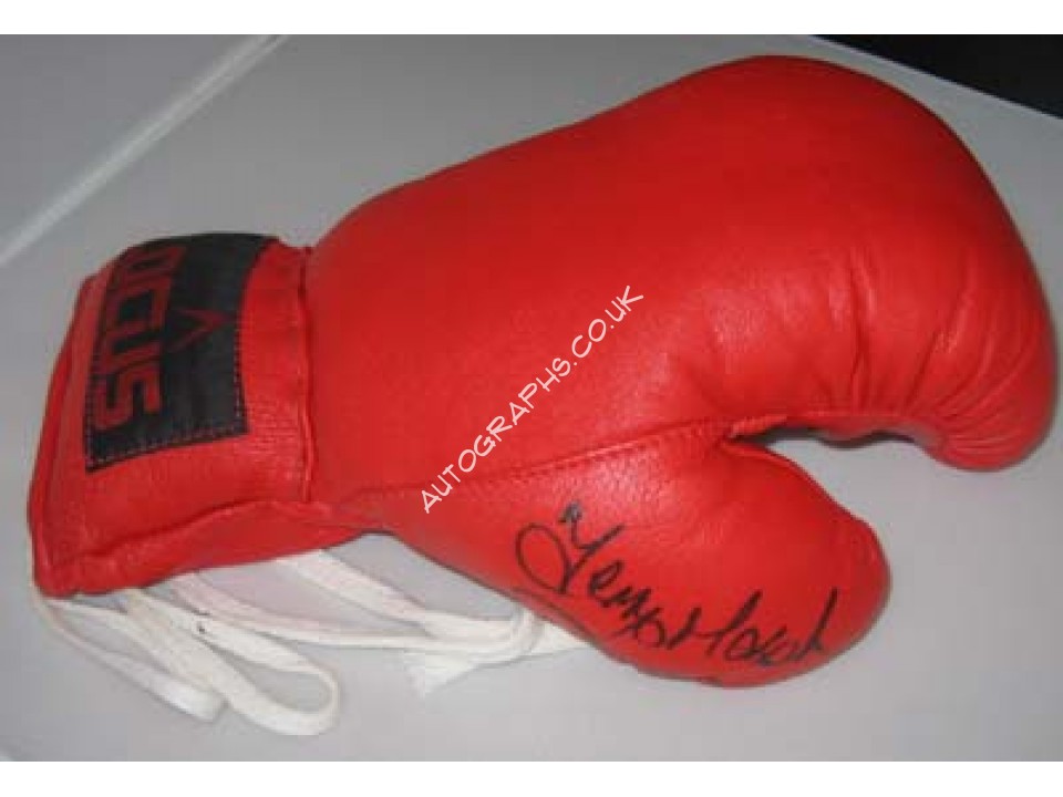 Boxing Terry Marsh signed original genuine autograph authentic glove. COA UACC