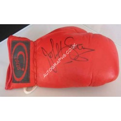 Boxing John H Stracey signed original genuine autograph authentic glove. COA UACC