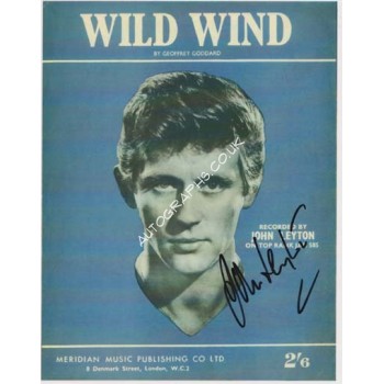John Leyton signed original genuine autograph authentic photo. COA UACC