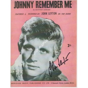 John Leyton signed original genuine autograph authentic photo. COA UACC