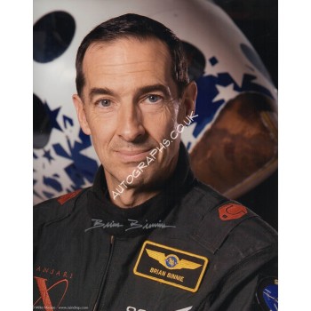 Brian Binnie Space Ship One genuine signed autograph photo. COA UACC