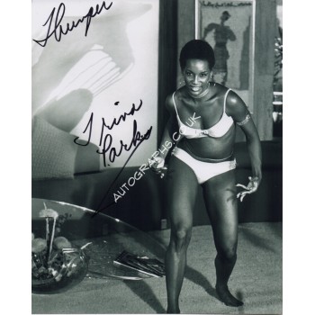 James Bond Trina Parks signed original genuine autograph authentic photo. COA UACC