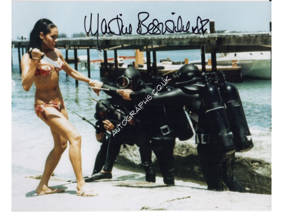 James Bond Martine Beswick 3 signed original genuine autograph authentic photo. COA UACC