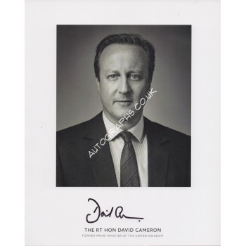 David Cameron PM politics genuine signed authentic autograph photo. COA UACC