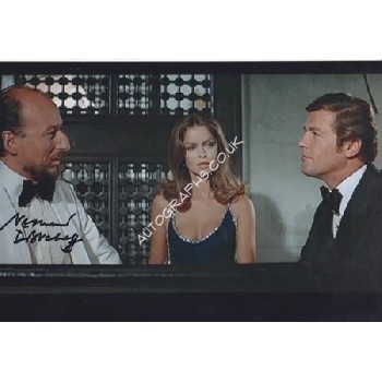 James Bond Vernon Dobtcheff signed original genuine autograph authentic photo. COA UACC