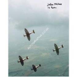 WW2 Spitfire rigger John Milne signed autograph photo 1. COA UACC
