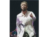 Bez, Happy Mondays signed colour photo. COA UACC