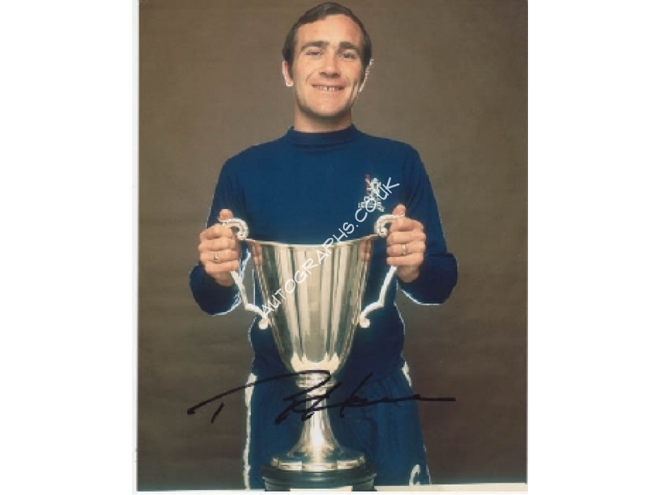Chelsea, Ron 'Chopper' Harris signed colour photo 2. COA UACC
