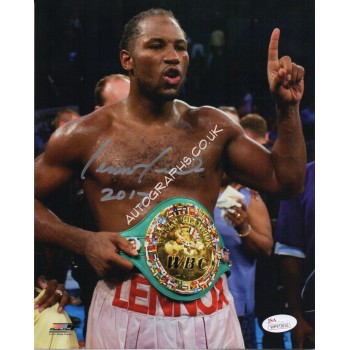Lennox Lewis Boxing genuine authentic signed autograph photo. COA UACC