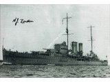 WW2 HMS Exeter signed Jack London photo. COA UACC
