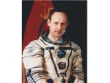 Cosmonaut Artsebarsky space genuine signed autograph photo. COA UACC