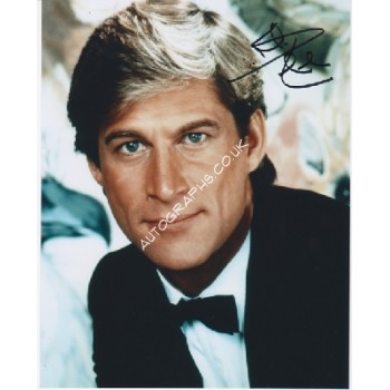 Simon MacCorkindale genuine signed authentic signature photo. COA UACC