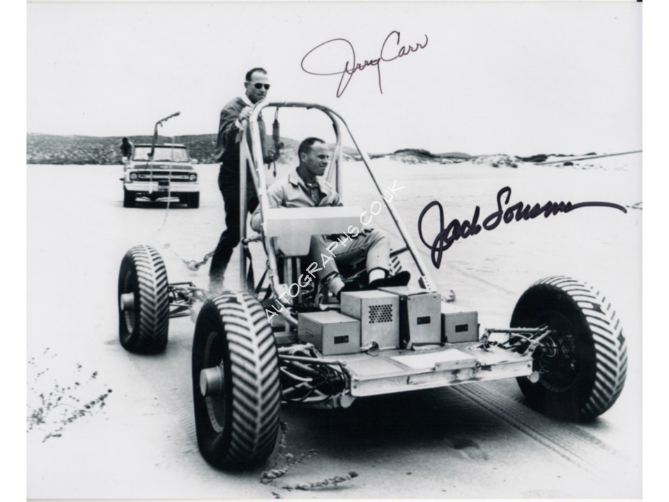 Space Skylab Jerry Carr Jack Lousma genuine signed authentic signature photo. COA UACC Space Skylab Jerry Carr Jack Lousma genuine signed authentic signature photo. COA UACC