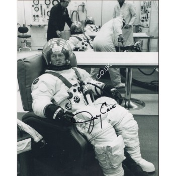 Space Skylab Jerry Carr genuine signed authentic signature photo. COA UACC