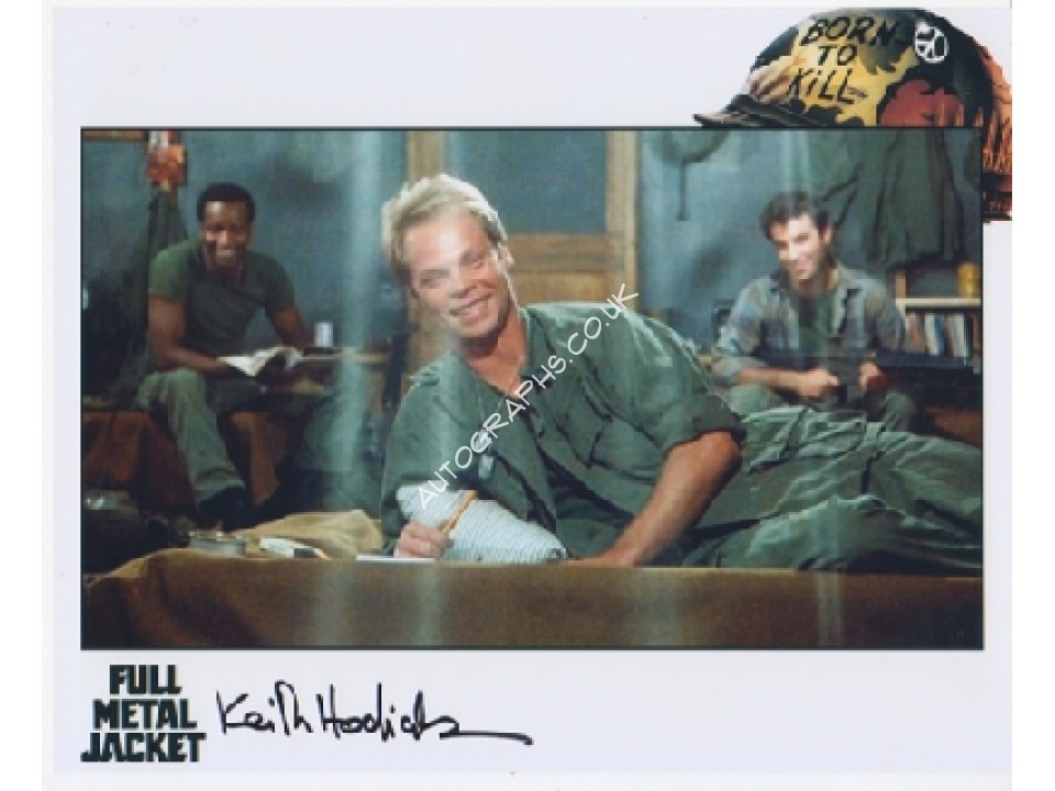 Full Metal Jacket Keith Hodiak genuine signed authentic signature photo. COA UACC Full Metal Jacket Keith Hodiak genuine signed authentic signature photo. COA UACC