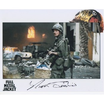 Full Metal Jacket Kieron Jechinis genuine signed authentic signature photo. COA UACC