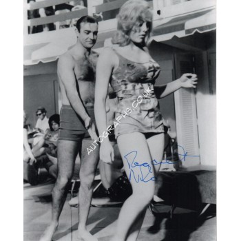 James Bond Margaret Nolan genuine signed authentic signature photo. COA UACC