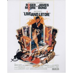 James Bond Gloria Hendry genuine signed authentic signature photo. COA UACC
