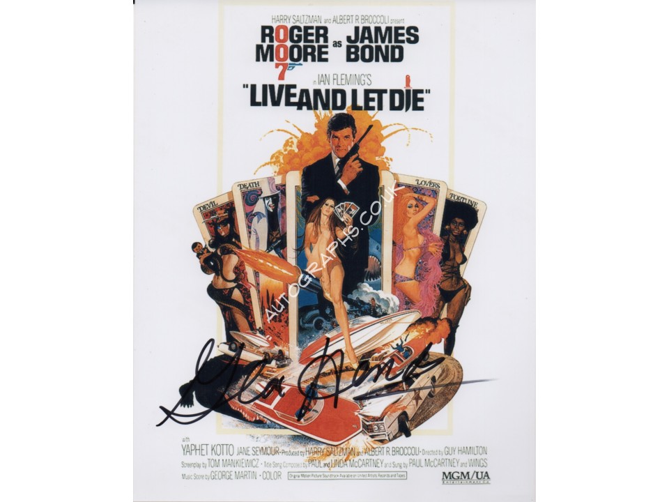 James Bond Gloria Hendry genuine signed authentic signature photo. COA UACC James Bond Gloria Hendry genuine signed authentic signature photo. COA UACC