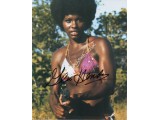 James Bond Gloria Hendry genuine signed authentic signature photo. COA UACC James Bond Gloria Hendry genuine signed authentic signature photo. COA UACC