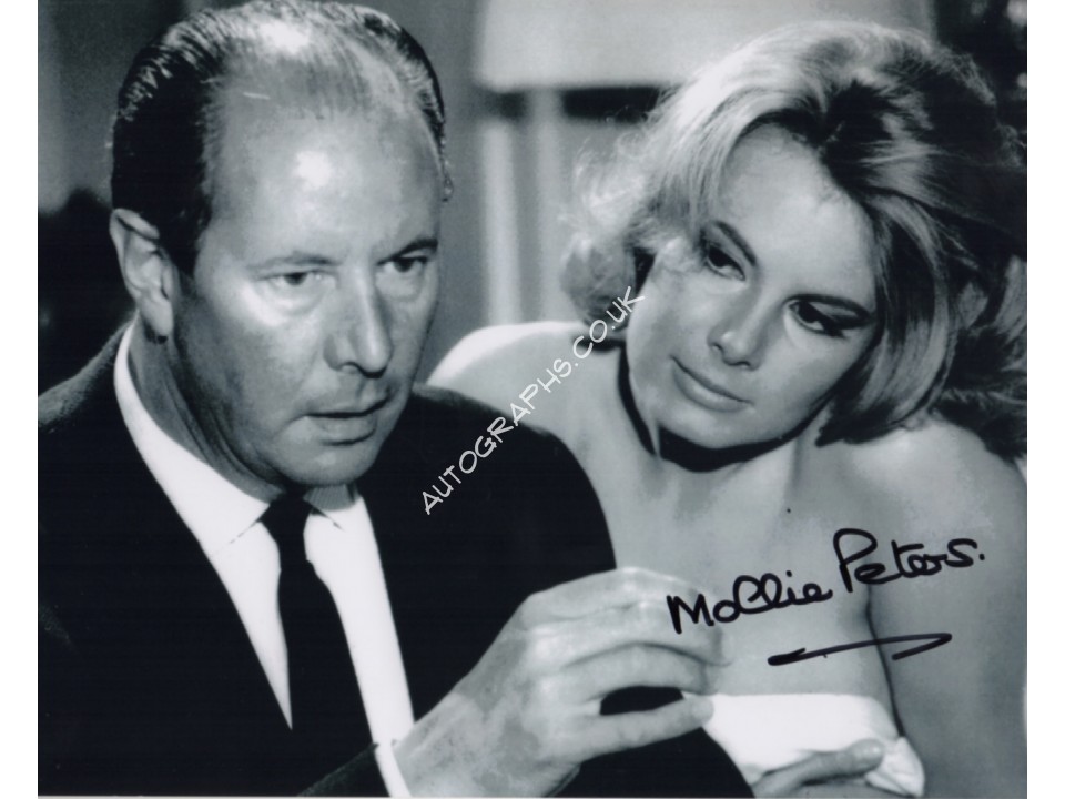 James Bond Mollie Peters genuine signed authentic signature photo. COA UACC