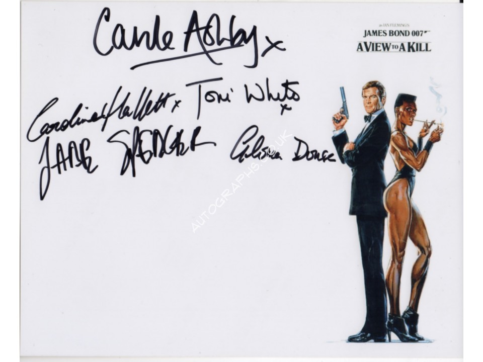 James Bond Multi genuine signed authentic signature photo 2. COA UACC James Bond Multi genuine signed authentic signature photo 2. COA UACC