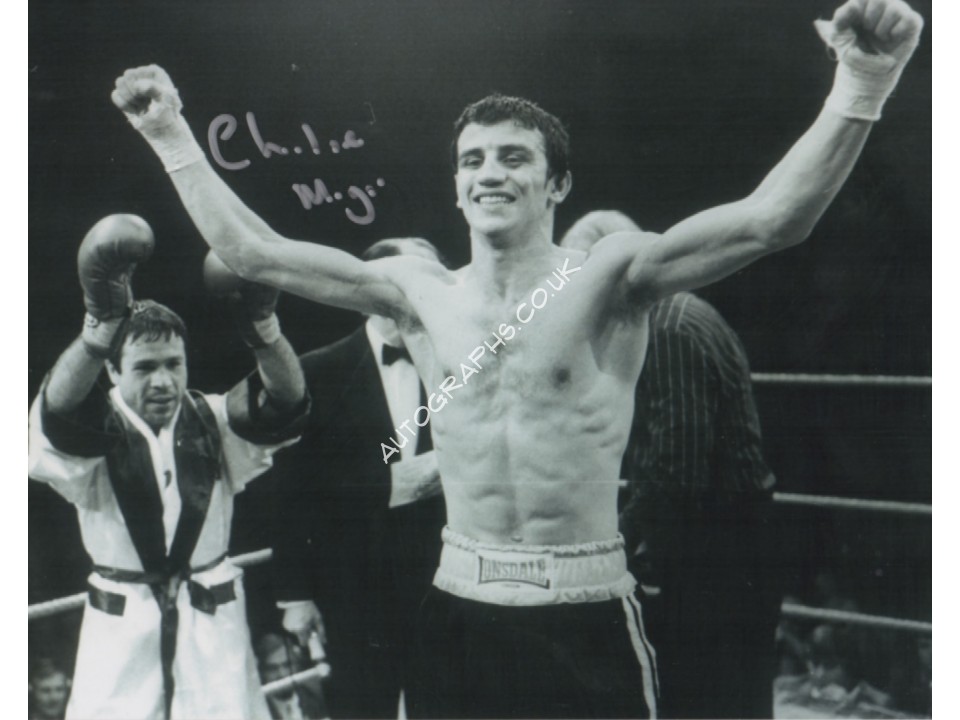 Boxing Charlie Magri genuine signed authentic signature photo. COA UACC Boxing Charlie Magri genuine signed authentic signature photo. COA UACC