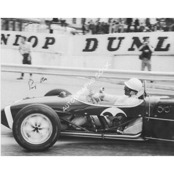 Stirling Moss motor racing genuine signed authentic signature photo 4. COA UACC