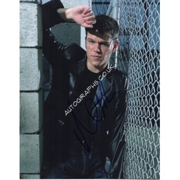 Matt Damon genuine signed authentic signature photo. COA UACC
