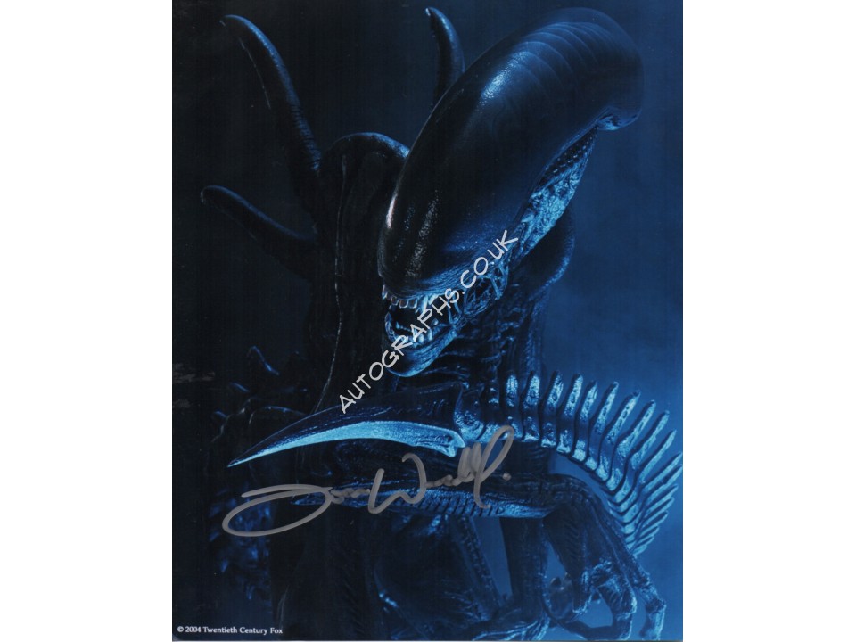 Tom Woodruff Alien genuine signed authentic signature photo. COA UACC Tom Woodruff Alien genuine signed authentic signature photo. COA UACC