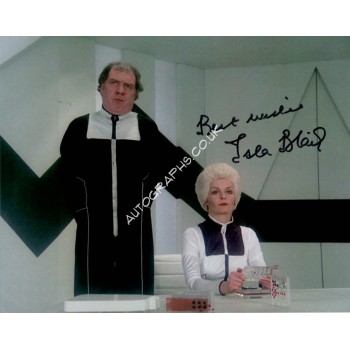 Isla Blair Space 1999 genuine signed authentic signature photo. COA UACC