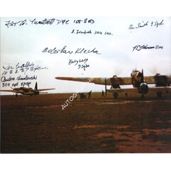 WW2 Wellington Bomber veterans genuine authentic signed photo. COA UACC