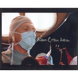 Kenneth Cranham genuine signed authentic signature photo. COA UACC