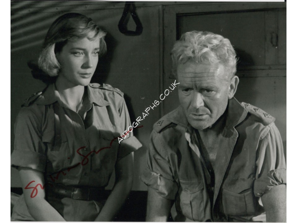 Sylvia Syms genuine signed authentic signature photo. COA UACC Sylvia Syms genuine signed authentic signature photo. COA UACC