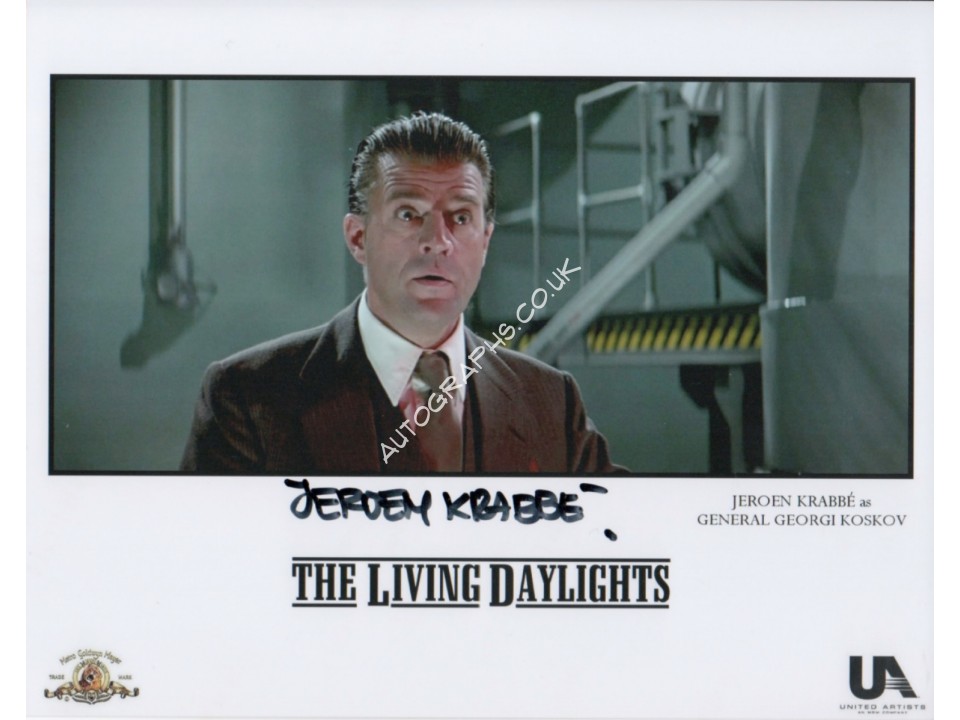 James Bond Jeroem Krabbe genuine signed autograph photo. COA UACC