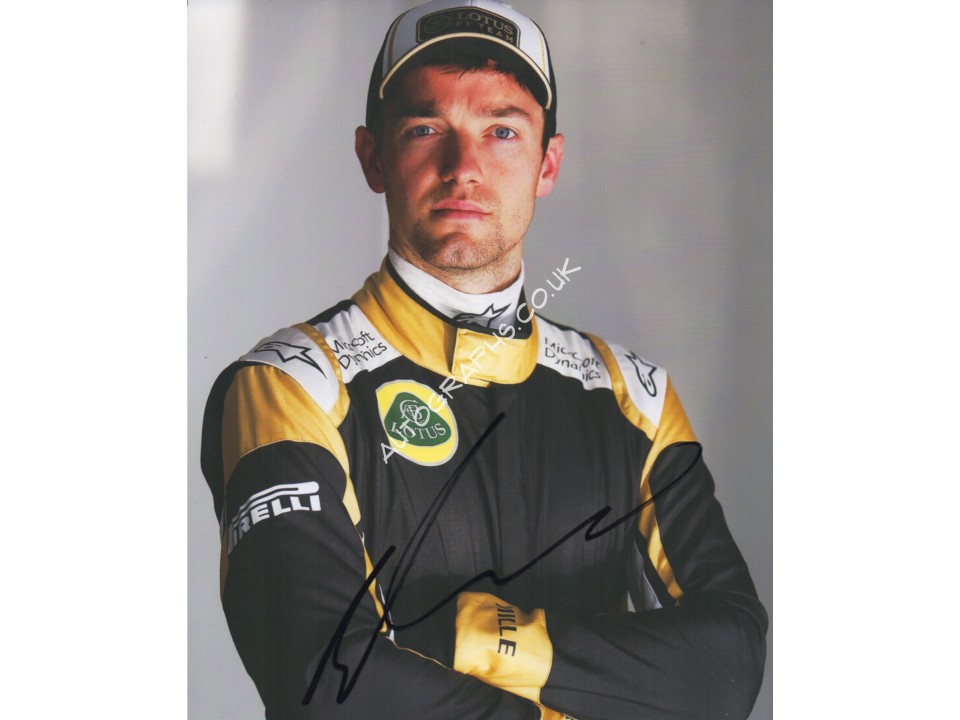 Jolyon Palmer Lotus F1 genuine authentic signed autograph photo. COA UACC Jolyon Palmer Lotus F1 genuine authentic signed autograph photo. COA UACC