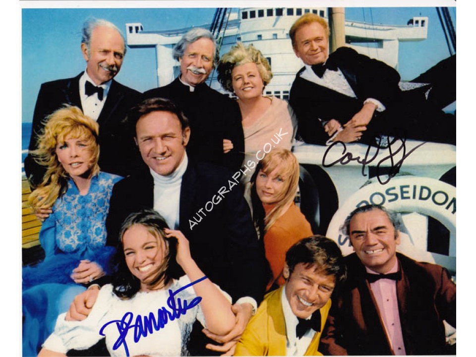 The Poseidon Adventure cast signed original genuine autograph authentic photo. COA UACC